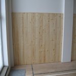 Montáž dreveného obkladu telocvične